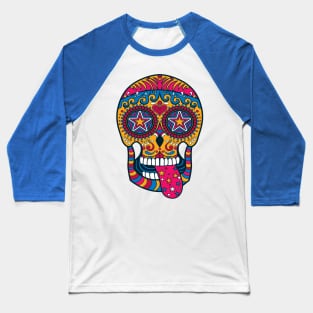 Mad Sugar Skull Baseball T-Shirt